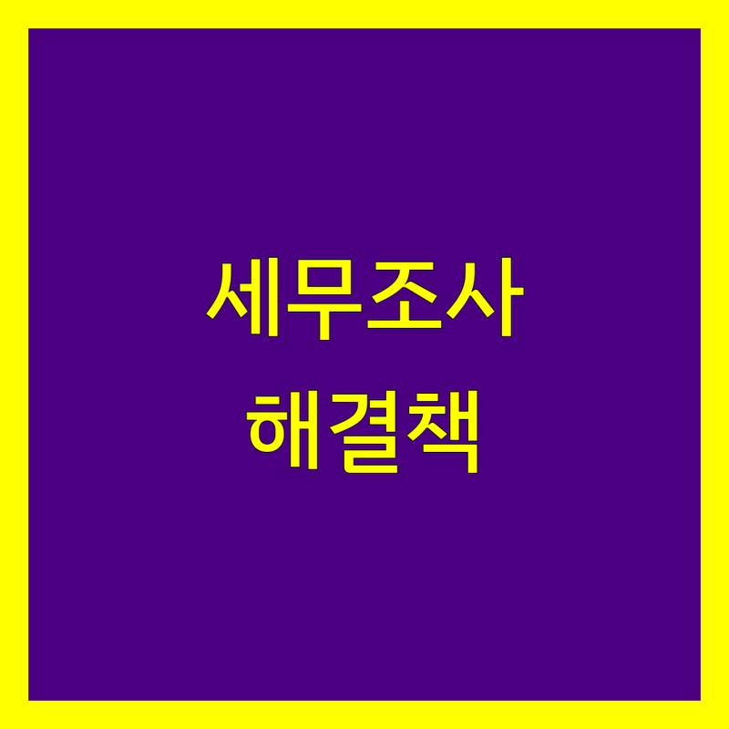 세무조사 고민 해결! 대전 서구 세무사 솔루션 | 전문가가 알려주는 선택 팁