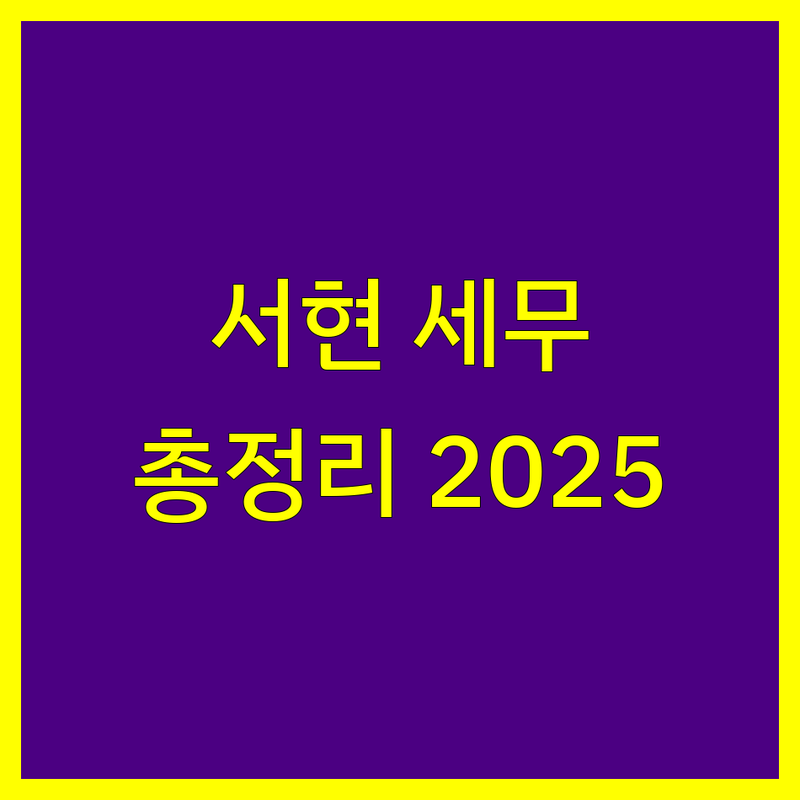 성남시 분당구 서현동 세무회계사무소 한눈에 비교 | 2025년 최신 정보 총정리